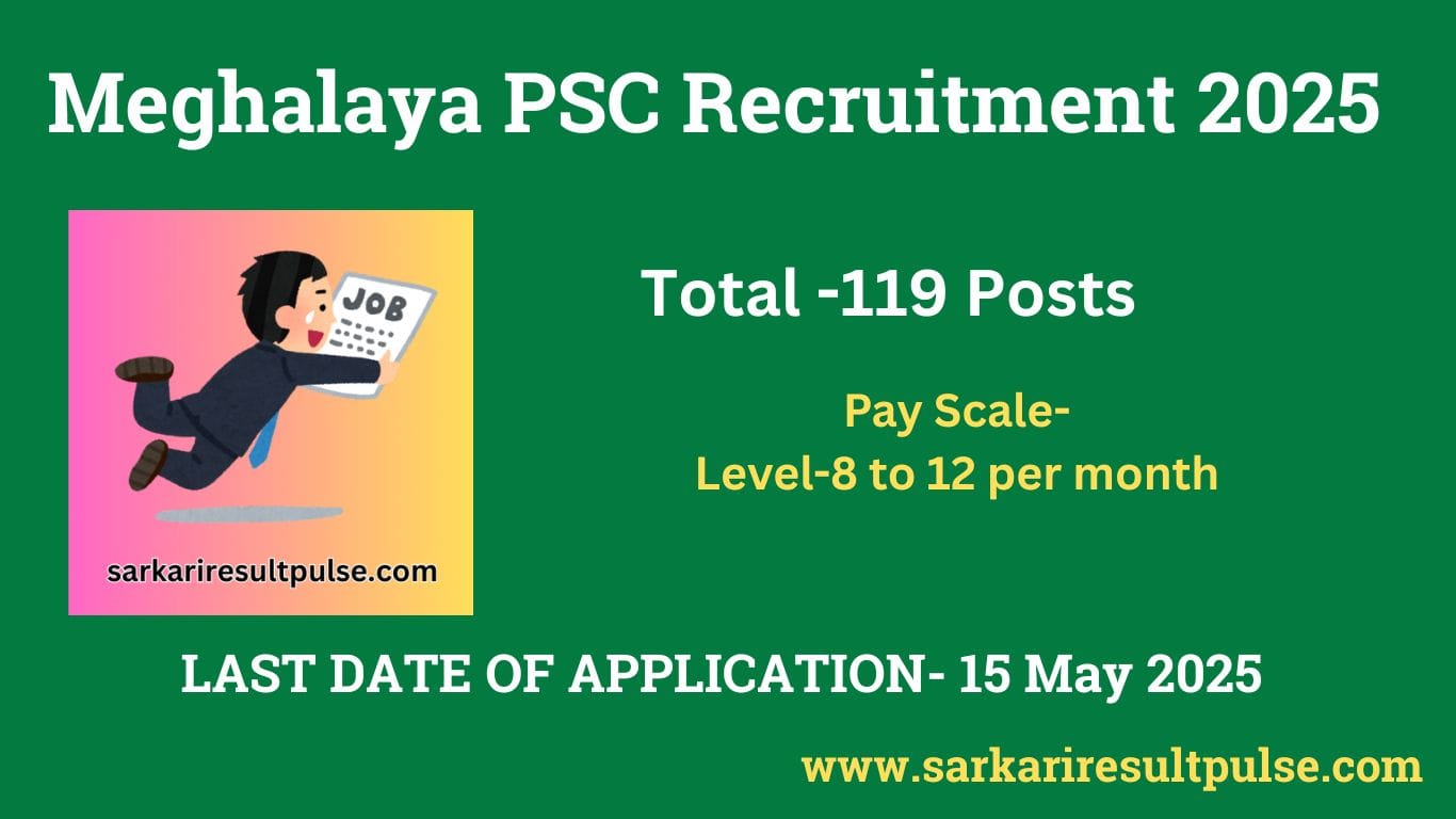 Meghalaya PSC Recruitment 2025