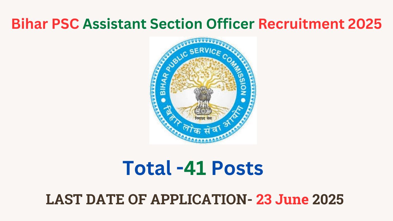 Bihar PSC Assistant Section Officer Recruitment 2025
