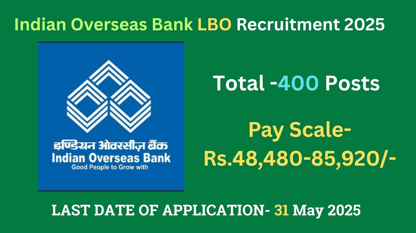 Indian Overseas Bank LBO Recruitment 2025