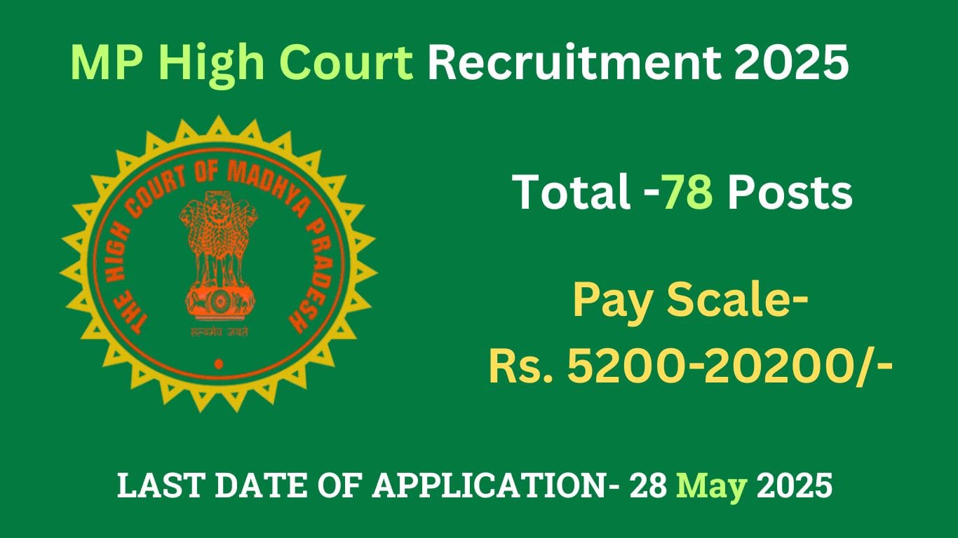 MP High Court Recruitment 2025