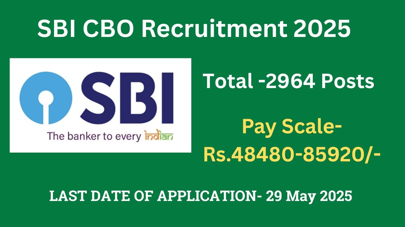 SBI CBO Recruitment 2025